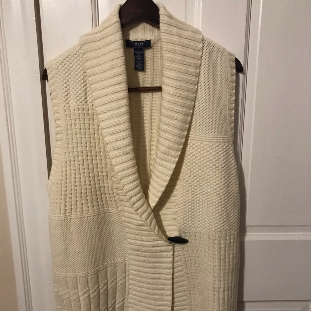Chaps Women’s Knitted Sweater Vest
